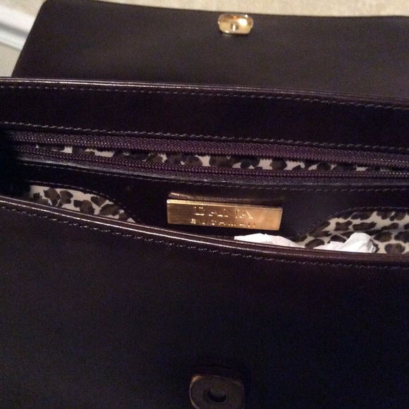 Dana Buckman shoulder purse deep brown leather - Picture 3 of 4